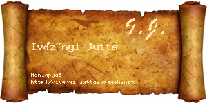 Iványi Jutta névjegykártya